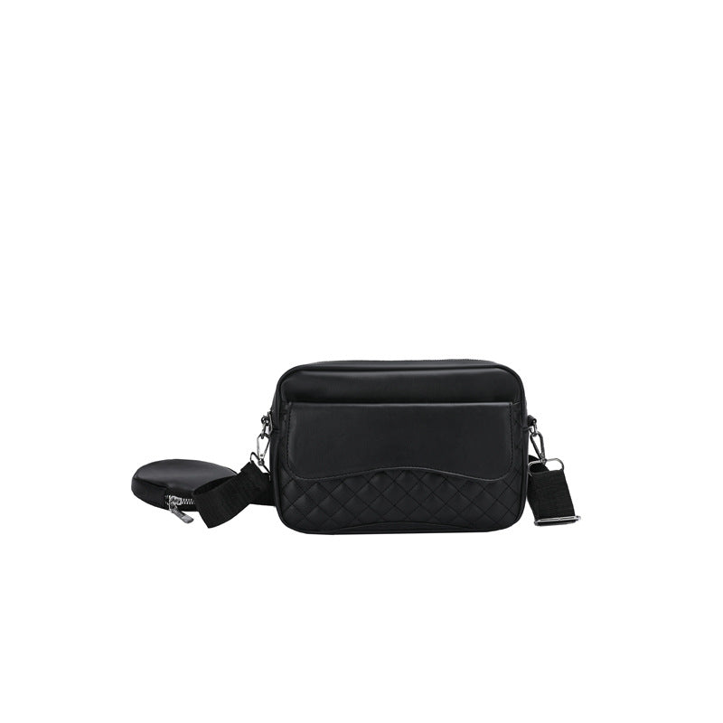 Wholesale Pu Lozenge Embroidery Thread Set Suit Messenger Bag